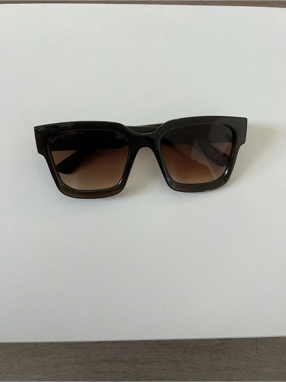 French Connection Brown Frame Sunglasses with Brown Gradient Lenses